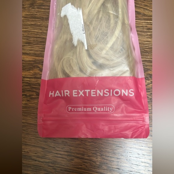 Hair Extensions Elastic Band Secret Miracle Ring Kanekalon Heat Resistant Blonde - Picture 3 of 16